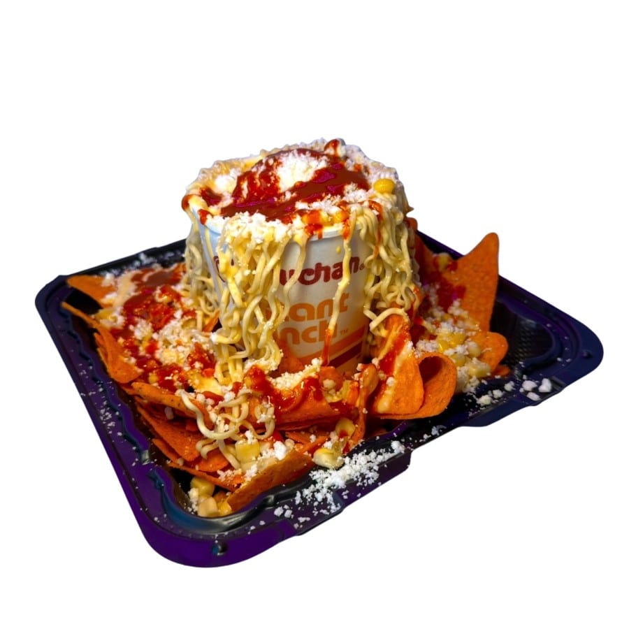 Maruchan with Esquites.