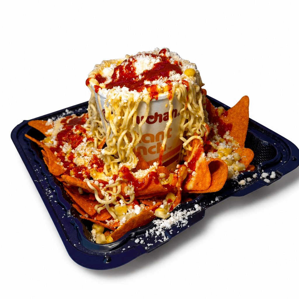 Maruchan with Esquites.
